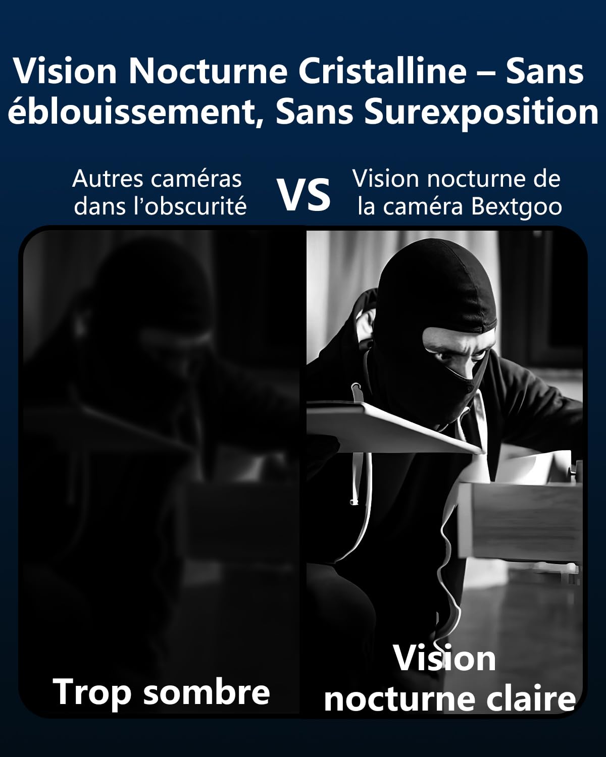 Bextgoo 4K Mini Camera Espion sans Fil, Mini Camera Surveillance, Camera Espion avec Vision Nocturne, Basse Consommation, 50 Jours d'Autonomie, 30 Jours d'Essai Cloud, pour Intérieur/Extérieur