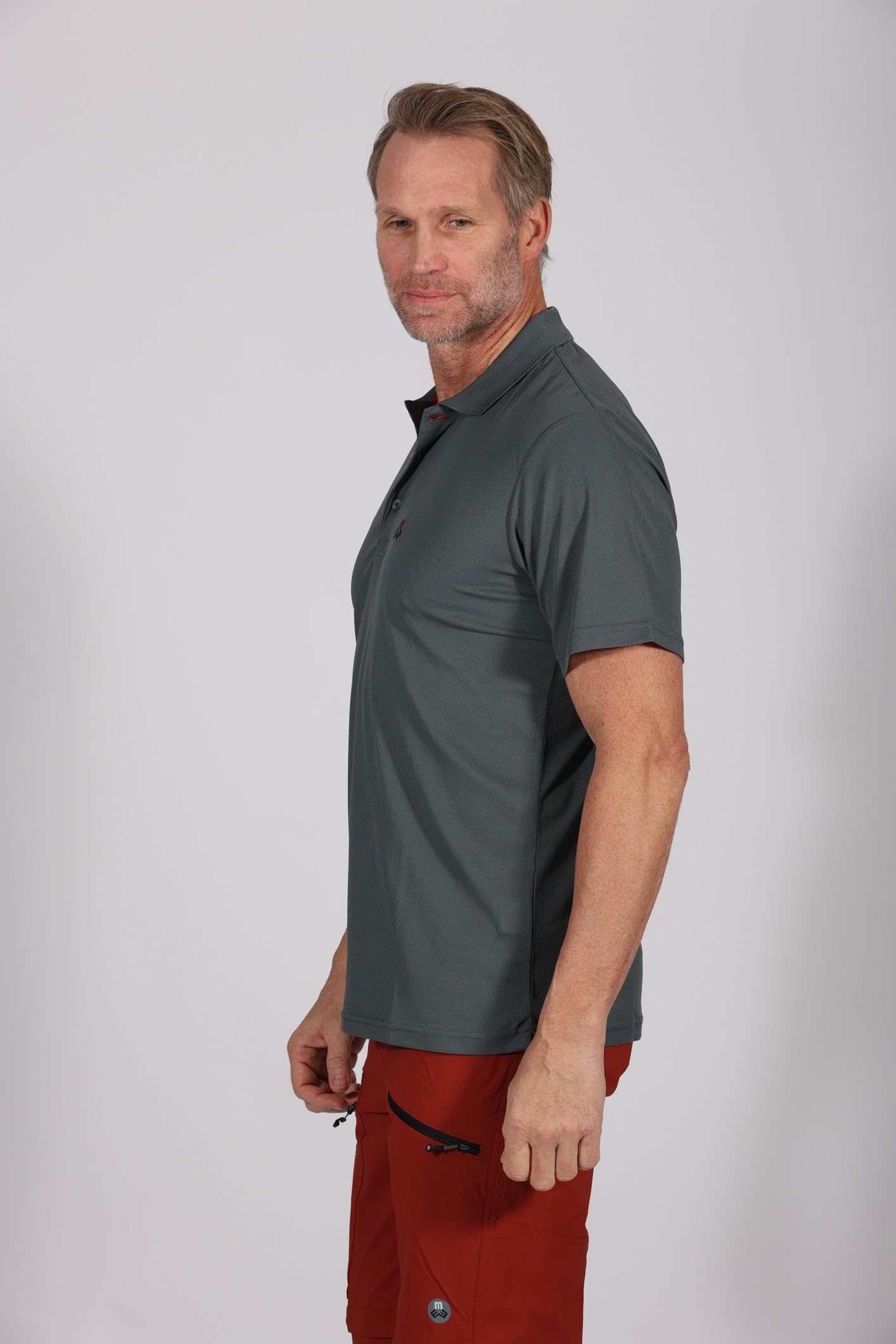 Maul Spiez Fresh 1/2 Poloshirt HELLGRAU/SCHWAR