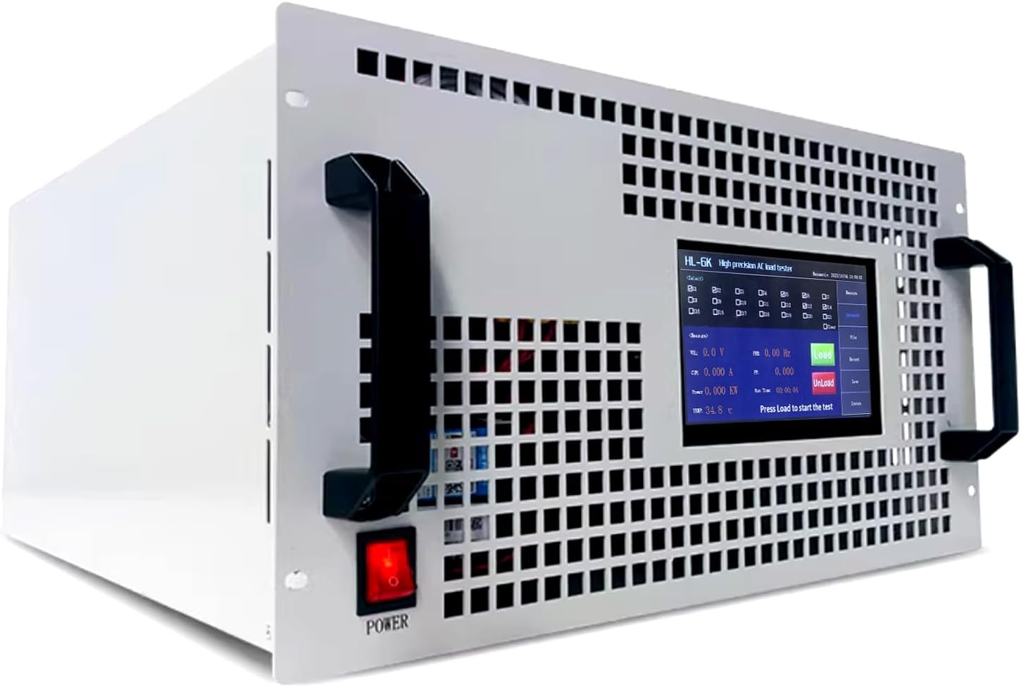 6000W Programmable AC Electronic Load, High-Precision with RS232 Communication, 110V/220V 50Hz/60Hz for Inverter UPS Generator Power Testing