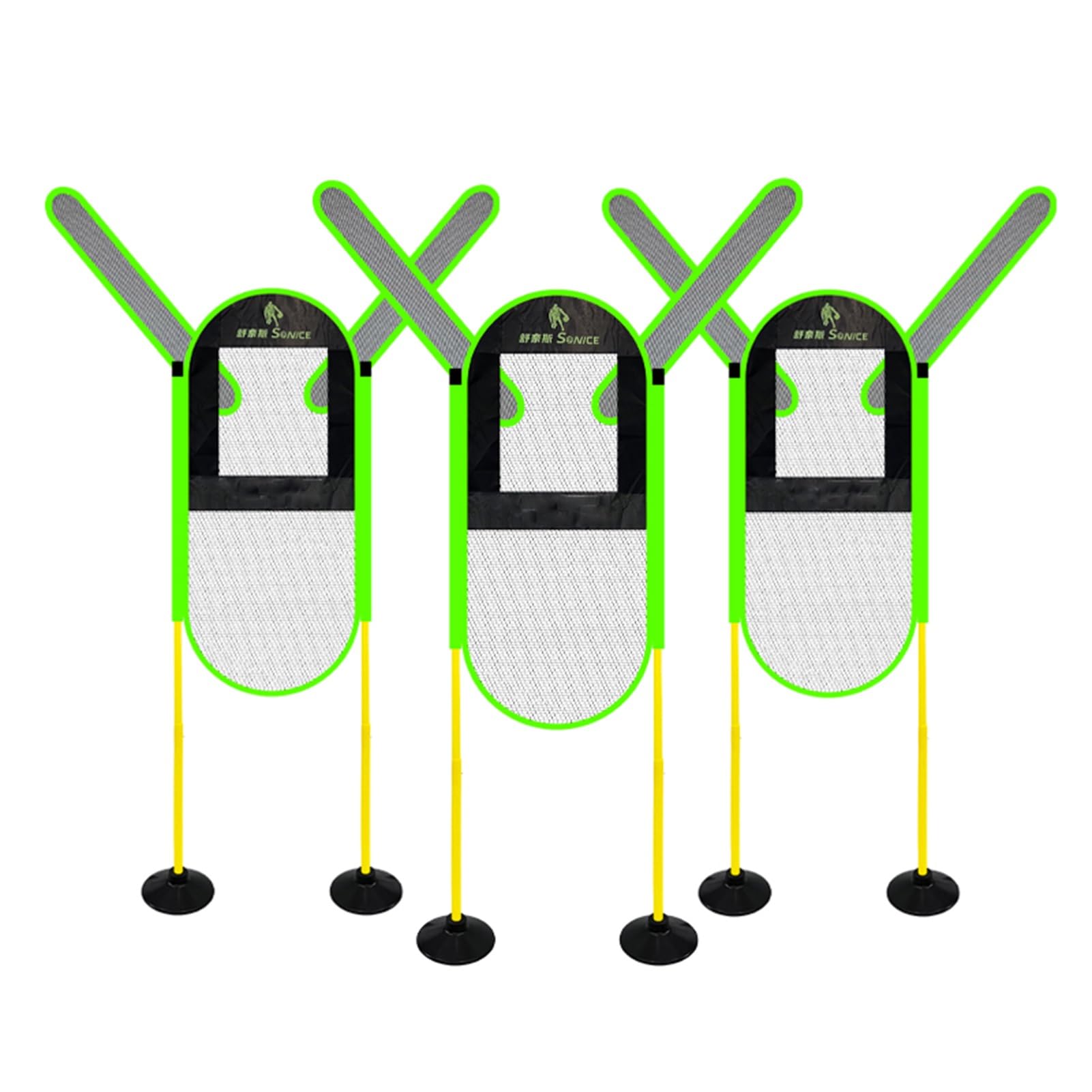 Kunovo Defender Dummy for Basketball Trainer Set of 3, 5.6ft - 7.5ft Height Shooting Training, Detachable Arms Defender Mannequin for Volleyball Soccer, 58741