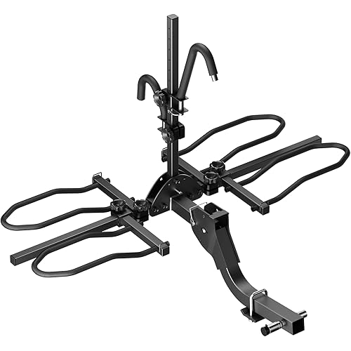 Bike Rack Hitch Mount, 160 lbs 2-Bike Racks for Ebikes, Fat Tire Bike, Ebike Rack for Cars Trucks SUVs Minivans, 2" Hitch Receiver