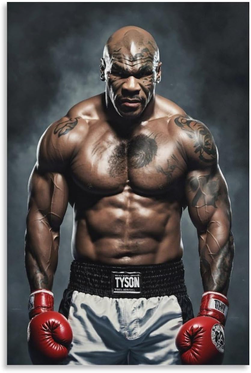 Amazon.co.jp: マイク・タイソン ボクサー 油絵写真ポスター 印刷