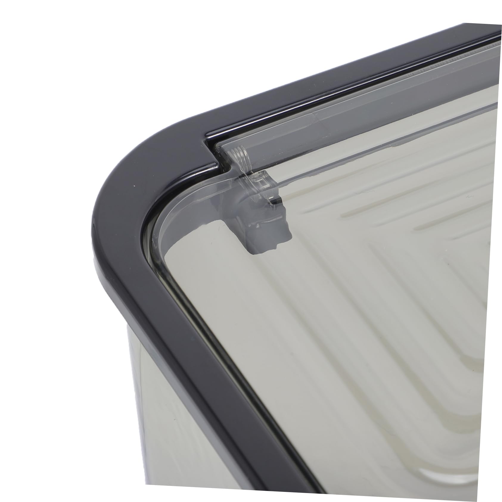 Alipis Bote de Basura con Tapa de Plástico Transparente de Gran Capacidad | Uso Diario para Hogar y Cocina, Fácil Cambio de Bolsa, para Reciclaje y Recogida de Papeles