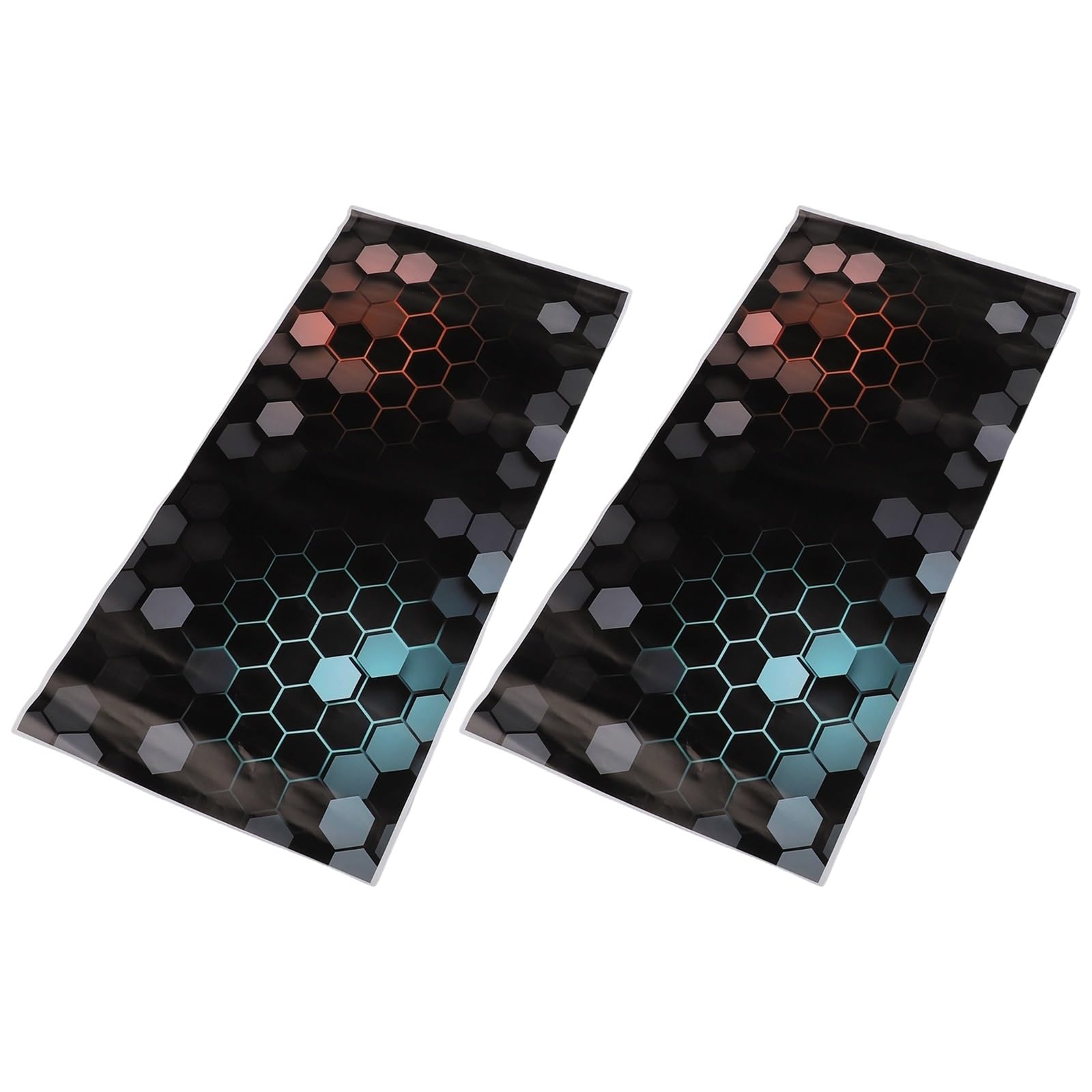 2pcs Car Sticker Honeycomb- B-Pillar Waterproof Decal Door Post DIY Decorative