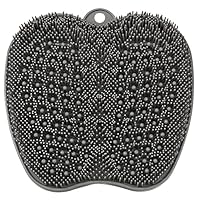 HONYIN Großes Fußbürste Fußwäscher Fuss Wäscher Bath Massage Pad mit Rutschfesten Saugnäpfen - Reinigt, Peeling, Massiert Ihre Füße Ohne Bücken, Fußkreislauf & Entlastet müde Füße (28 x 28 cm)