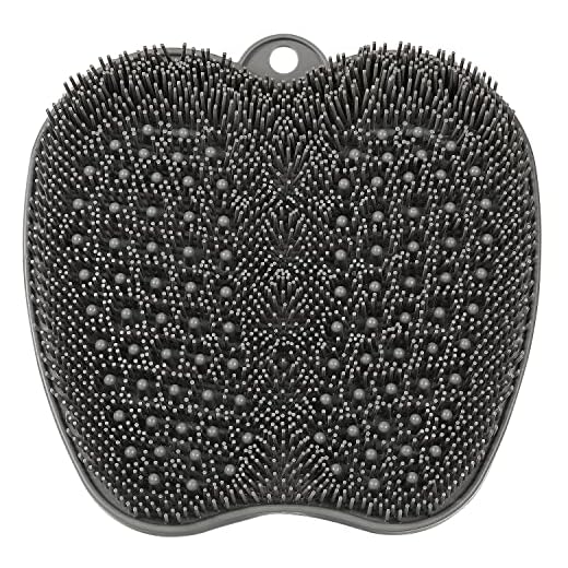 HONYIN Großes Fußbürste Fußwäscher Fuss Wäscher Bath Massage Pad mit Rutschfesten Saugnäpfen - Reinigt, Peeling, Massiert Ihre Füße Ohne Bücken, Fußkreislauf & Entlastet müde Füße (28 x 28 cm)
