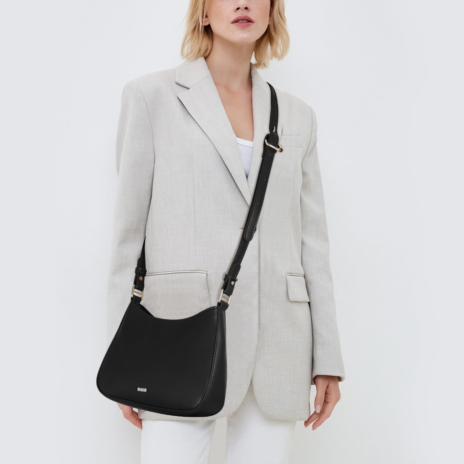 TIAASTAP Handtasche Damen klein Hobo Bag Elegant Umhängetasche Y2K Shoulder Bag for Women PU Leder Schultertasche Damen Klein Handtaschen mit Reißverschluss Coole Sachen für Teenager Mädchen