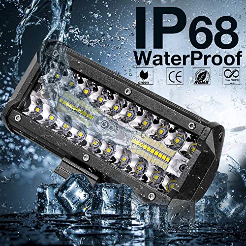 7 Polegada Farol 120W Combo Led Light Bars Spot Flood Beam Luz De Trabalho 12V 24V Para Auto Barcos