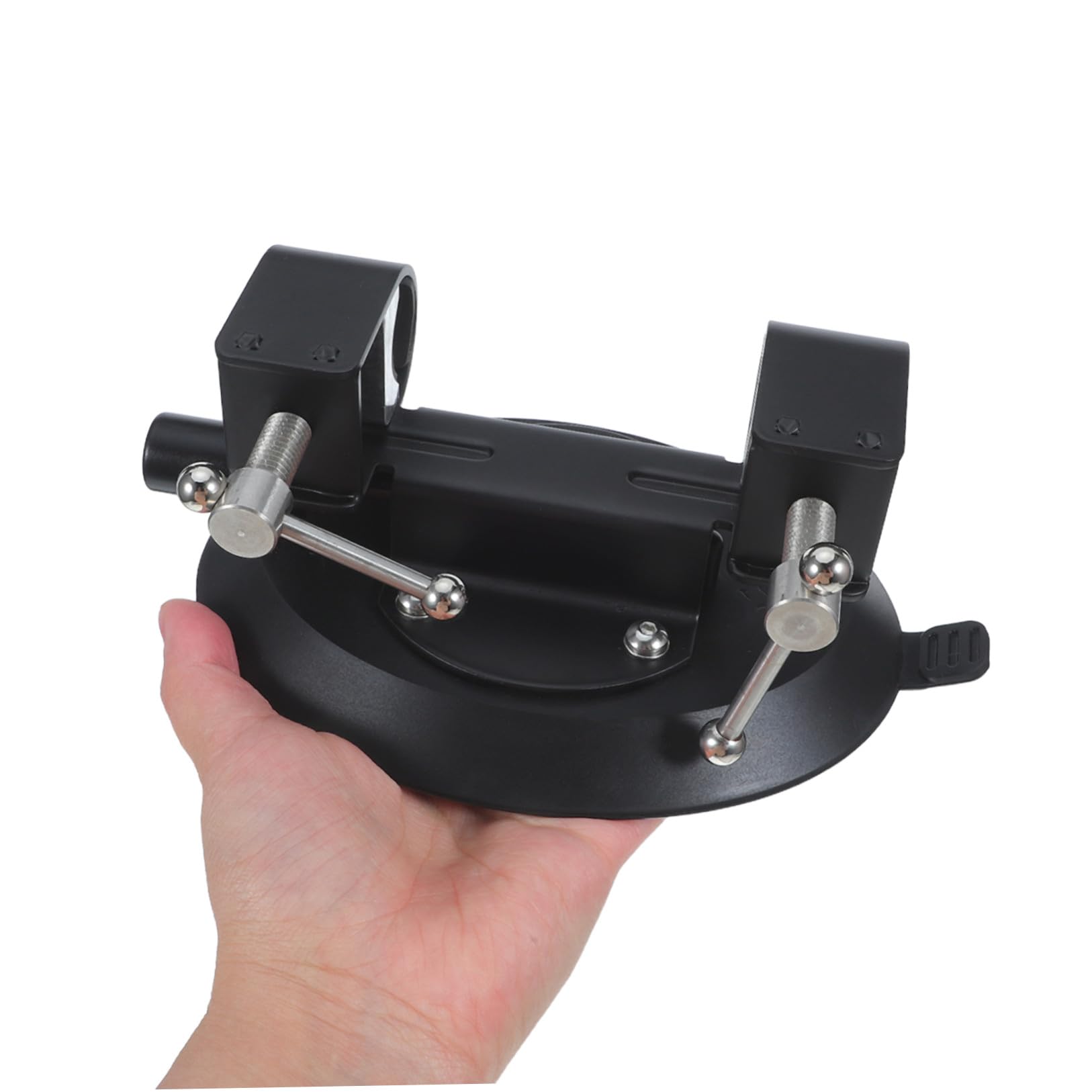 Mipcase Supporto per Bandiera Ventosa Potente, Base in Metallo e Gomma Adatta a Pali da 0,83 a 1,4 Pollici per Attività Outdoor come Campeggio e Offroad