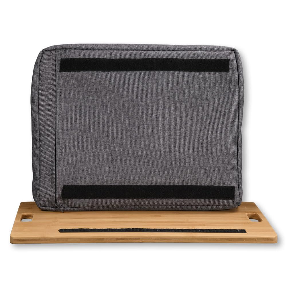 KESPER 77622 - Vassoio per ginocchia in bambù, 45 x 31 cm, altezza: 8 cm