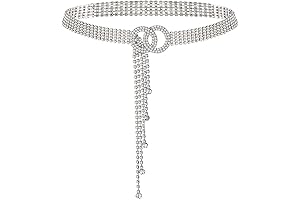 Crystal Rhinestone Waistband Belt for Women O-Ring