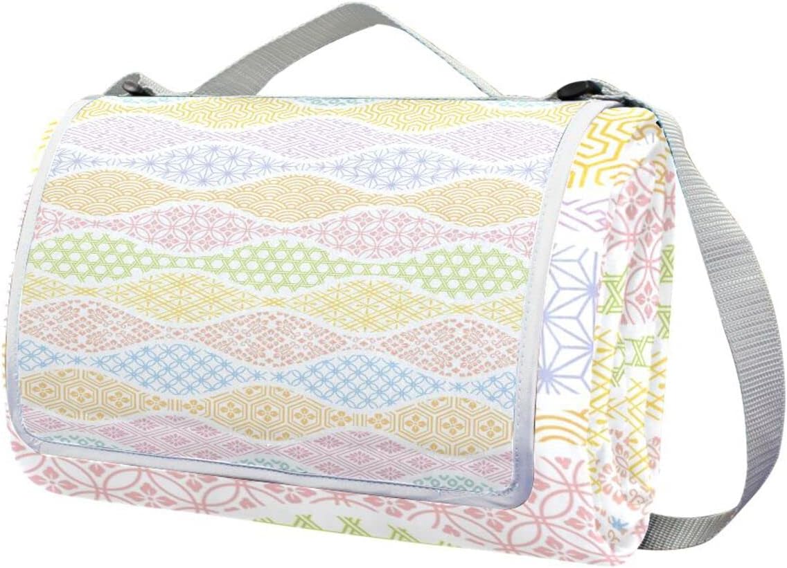 レジャーシート レジャーマット 厚手 アルミ 折り畳み 防水 コンパクト 大判 花柄 縞柄 和風 和柄 復古風 花見 キャンプ 軽量