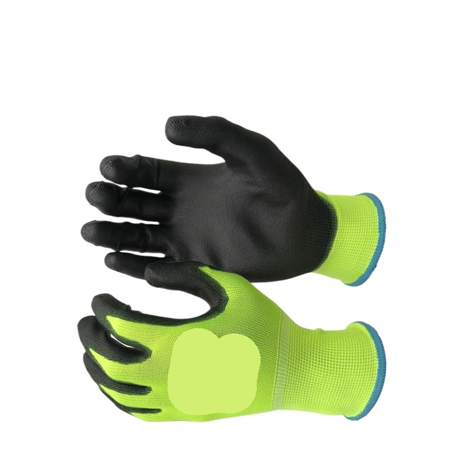 Guanto da lavoro meccanico con palmo rivestito in gomma, guanti for uso generale, 12 paia(N-1pcs)