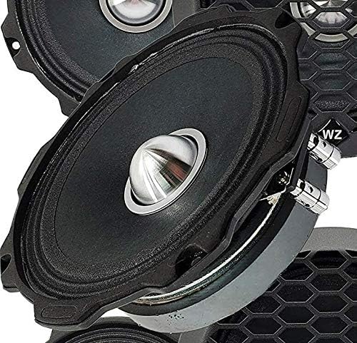 Miniatura 6 de 2 altavoces Gravity WZ6G Warzone Series de 6.5 pulgadas, 1000 vatios, manejo de potencia máxima, audio coaxial de rango medio para automóvil, 4