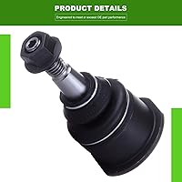 Vista 3 de SCITOO Kit de suspensión delantera de 10 piezas, extremos de barra de acoplamiento interior y exterior, rótulas inferiores superiores, barras