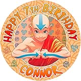 Cakecery Avatar The Last Airbender Round Edible Cake Topper Image Personalized Birthday Sheet Party...