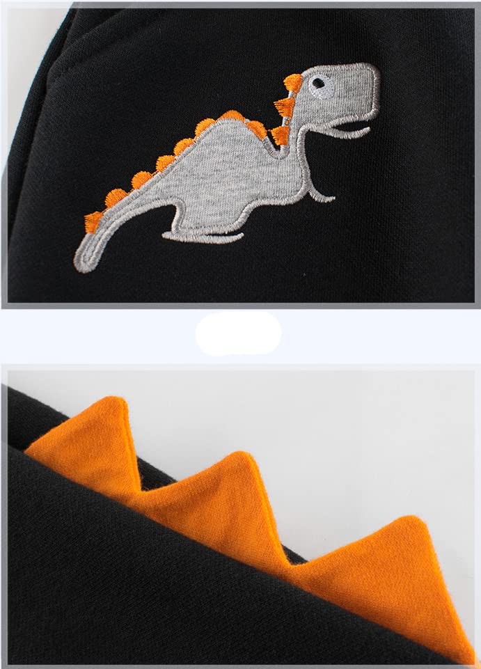 Toddler Boys Thick Cotton Dinosaur Jogger Pants,Kids Cartoon Sweatpants2