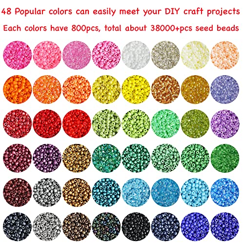 Bala&Fillic Size 2mm Glass Seed Beads About 38400pcs in Box - Image 2