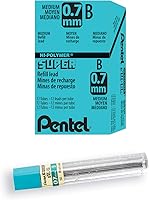 Vista 15 de Pentel Super Hi-Polymer repuesto de mina, 3/100 pulgadas, Gris