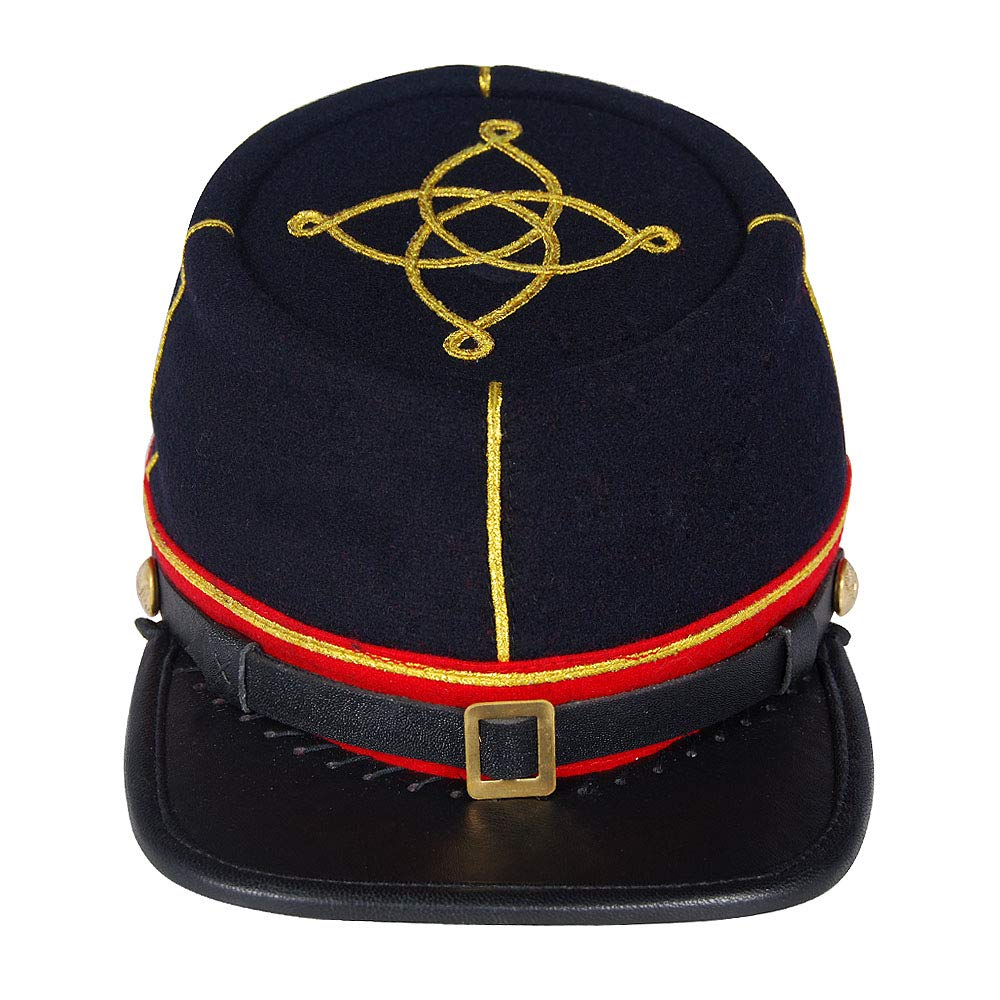 Civil War Artillery Union Leather Peak 