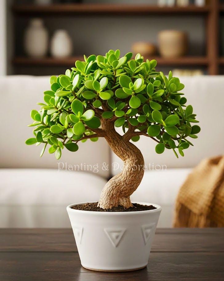 Image of Jade inchZ inch Plant Live Jade Money Plant (Crassula Ovata inchMinima inch), Money Tree Succulent for Indoor Home Office Decor, Natural Air Purifying Good Luck Feng Shui Symbol | 1 HEALTHY LIVE PLANT IN POT