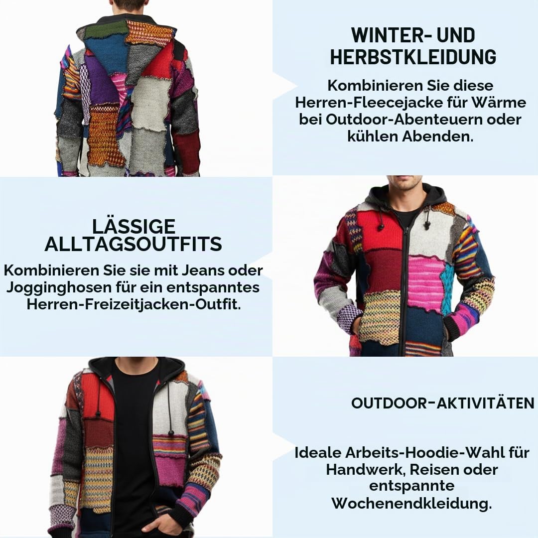 SHOPOHOLIC FASHION Herren Bohemian Hippie-Pullover (1er Pack)