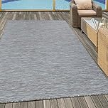 Lord of Rugs Mambo Outdoor Rug for Garden, Patio, Trellis, Kitchen, Balcony, Flatweave Area Mat Carpet in Taupe X-Large 200x290 cm (6'7"x9'6")