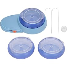 Bead Spinner, Spin Beading Bowl Loader with 2 PCS Large Eye Curved Needles, Battery Powered, Bead Loom Kit for DIY Bracelets Jewelry Making