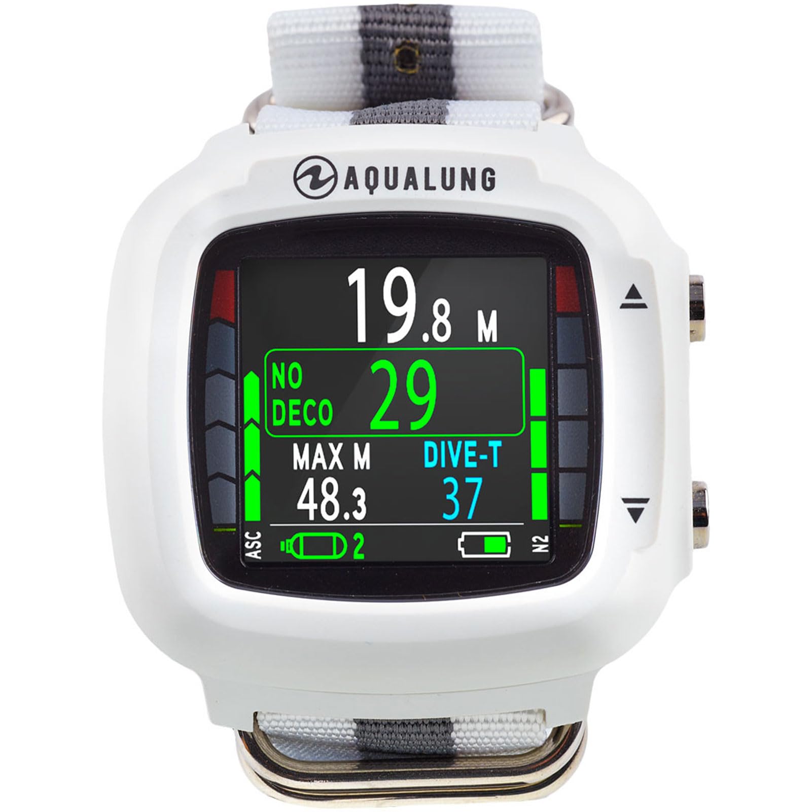 Aqualung i330R - Tauchcomputer, Bluetooth, Gut lesbares, ultrahelles Farbdisplay, Intuitive Benutzeroberfläche, Aqua Lung Dive Computer mit wiederaufladbarer Batterie, Ideal zum Tauchen