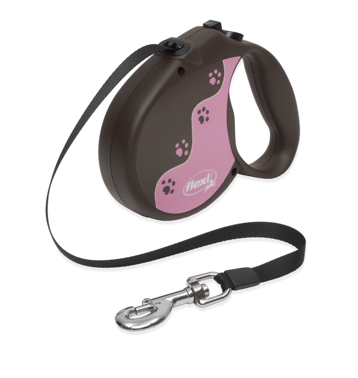 Flexi 16Feet Retractable Lead with Lupine Pattern Tickled Pink for