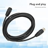 Vista 5 de Cable MIDI, cable de extensión MIDI DIN de 9.8 pies con conector DIN de 5 pines macho a hembra, cable de extensión MIDI DIN Cable adaptador de audio