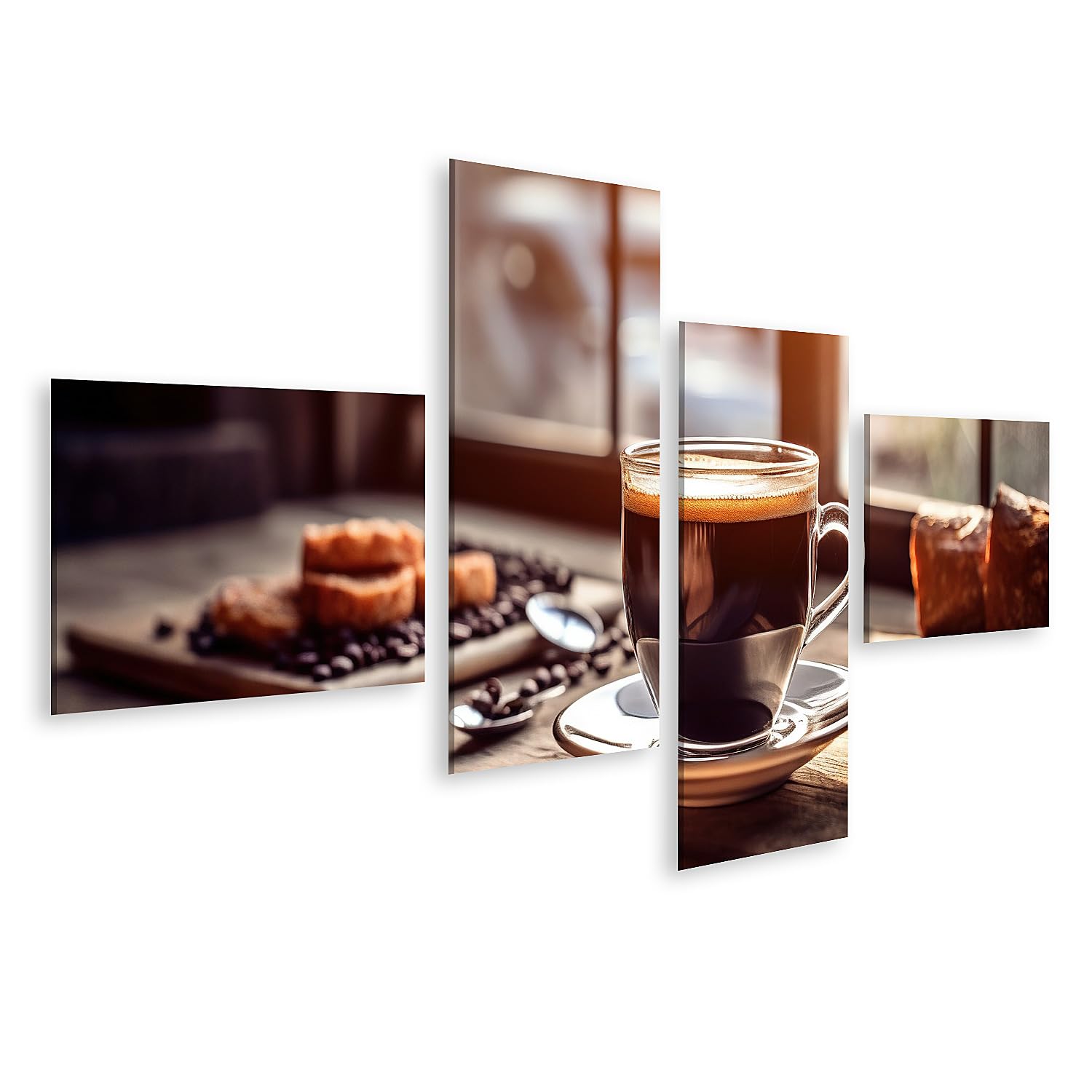 islandburner Prima imagen sobre lienzo taza de café luz de la mañana Ai Ai Generado taza de café luz de la mañana gener imágenes murales póster