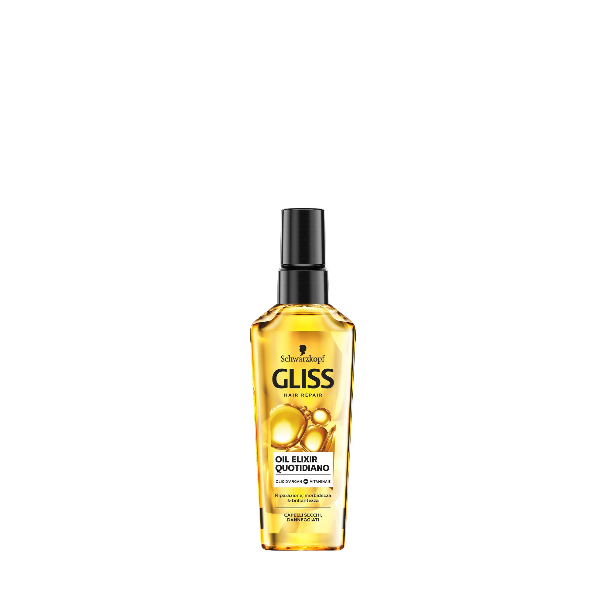 Schwarzkopf Gliss, olejek do włosów suchych i zniszczonych, z olejkiem arganowym i witaminą E, 6 sztuk x 75 ml
