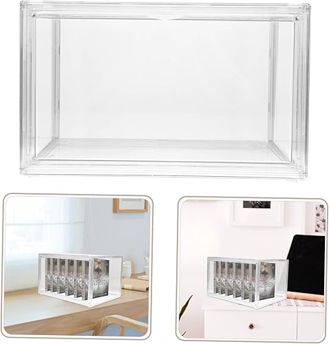 Miniatura 3 de TOYANDONA Caja de almacenamiento para libros, contenedores de almacenamiento de juguetes, estantería de mesa, pequeños cubos de almacenamiento