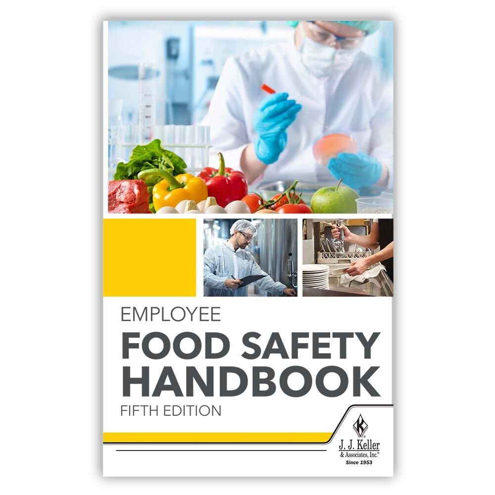 2024 Employee Food Safety Handbook, with Quizzes and Answer Sheet, 5.25" x 8.25", English, J. J. Keller & Associates, Inc.