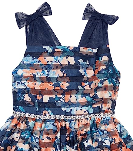 Speechless Girls' Sleeveless Shadow Stripe Organza Party Dress3