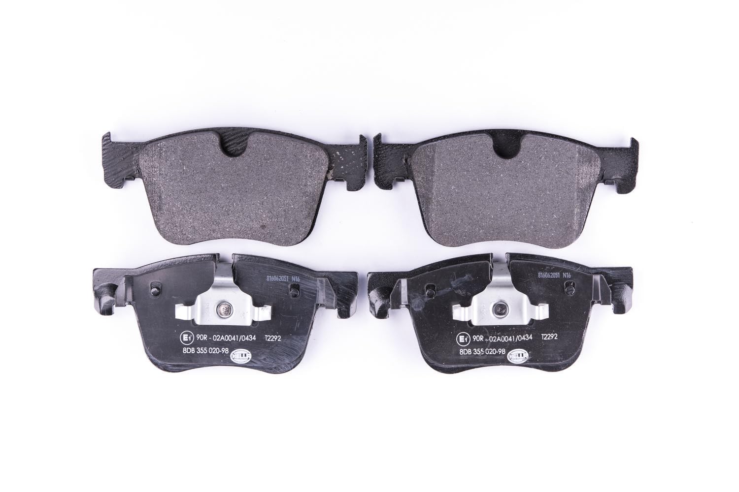 HELLA 8DB 355 020-981 Brake pad set - prepared for wear indicator - T2292 - for e.g. CITROEN / PEUGEOT
