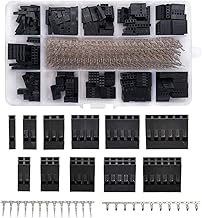 YIXISI 620pcs 2.54mm Pitch 1 2 3 4 5 6 Pin Connector Housing Dupont Male and Female Connector Housing Kit Terminal Connector Assortment Kit