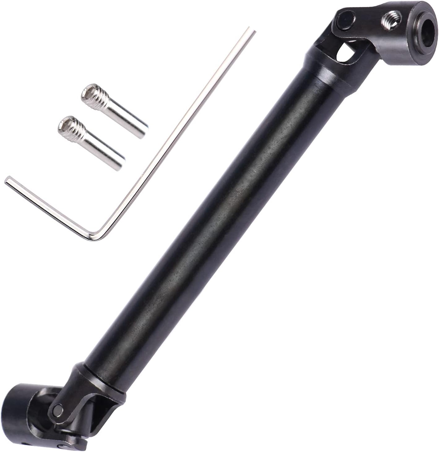 AIMROCK Metal CVD Adjustable Drive Shaft w/Wrench Upgrade Parts for 1/10 SCX10 D90 RC Crawler Truck (121mm)