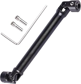 AIMROCK Metal CVD Adjustable Drive Shaft w/Wrench Upgrade Parts for 1/10 SCX10 D90 RC Crawler Truck (121mm)