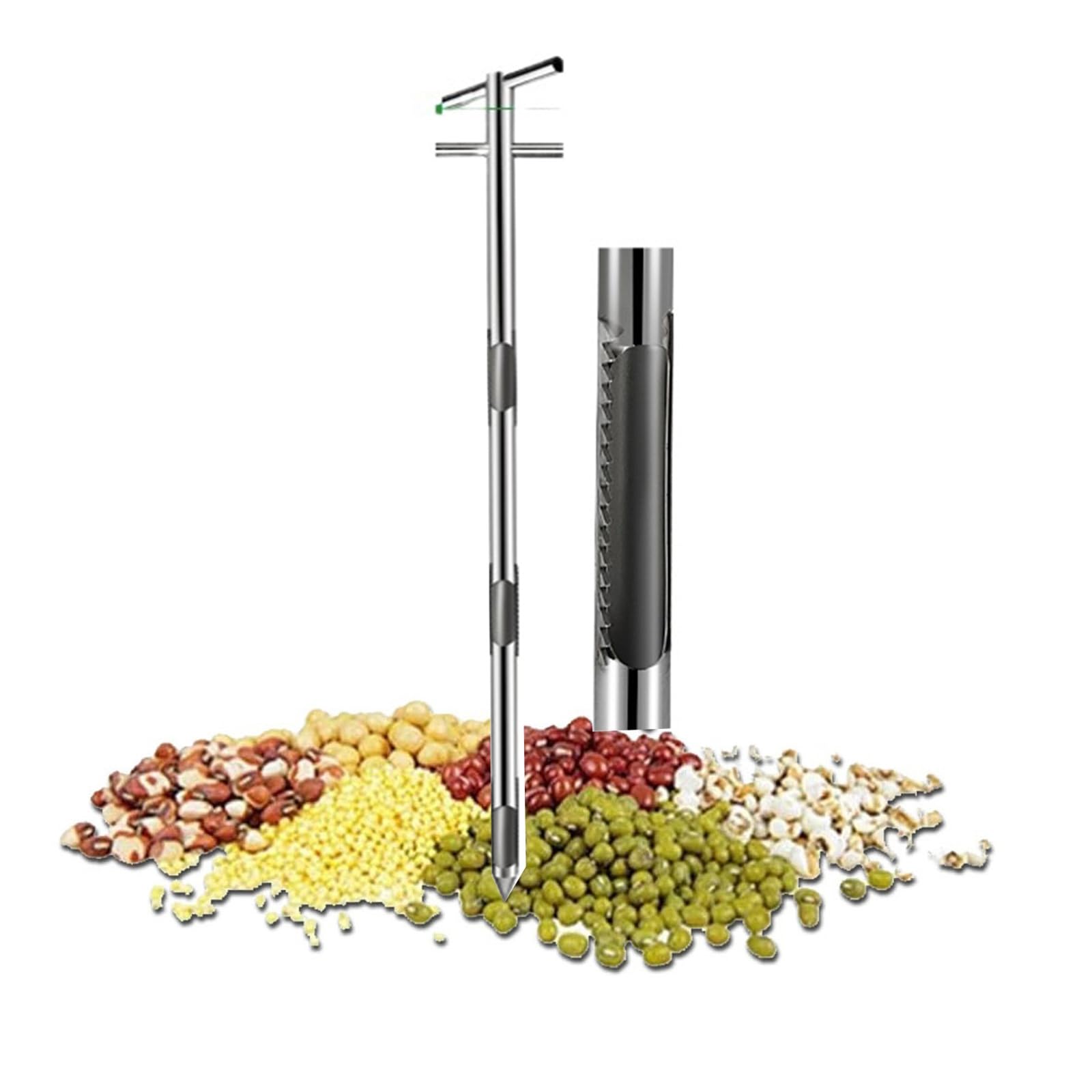Sonde d'échantillonnage de grains à alvéoles multiples en inox
