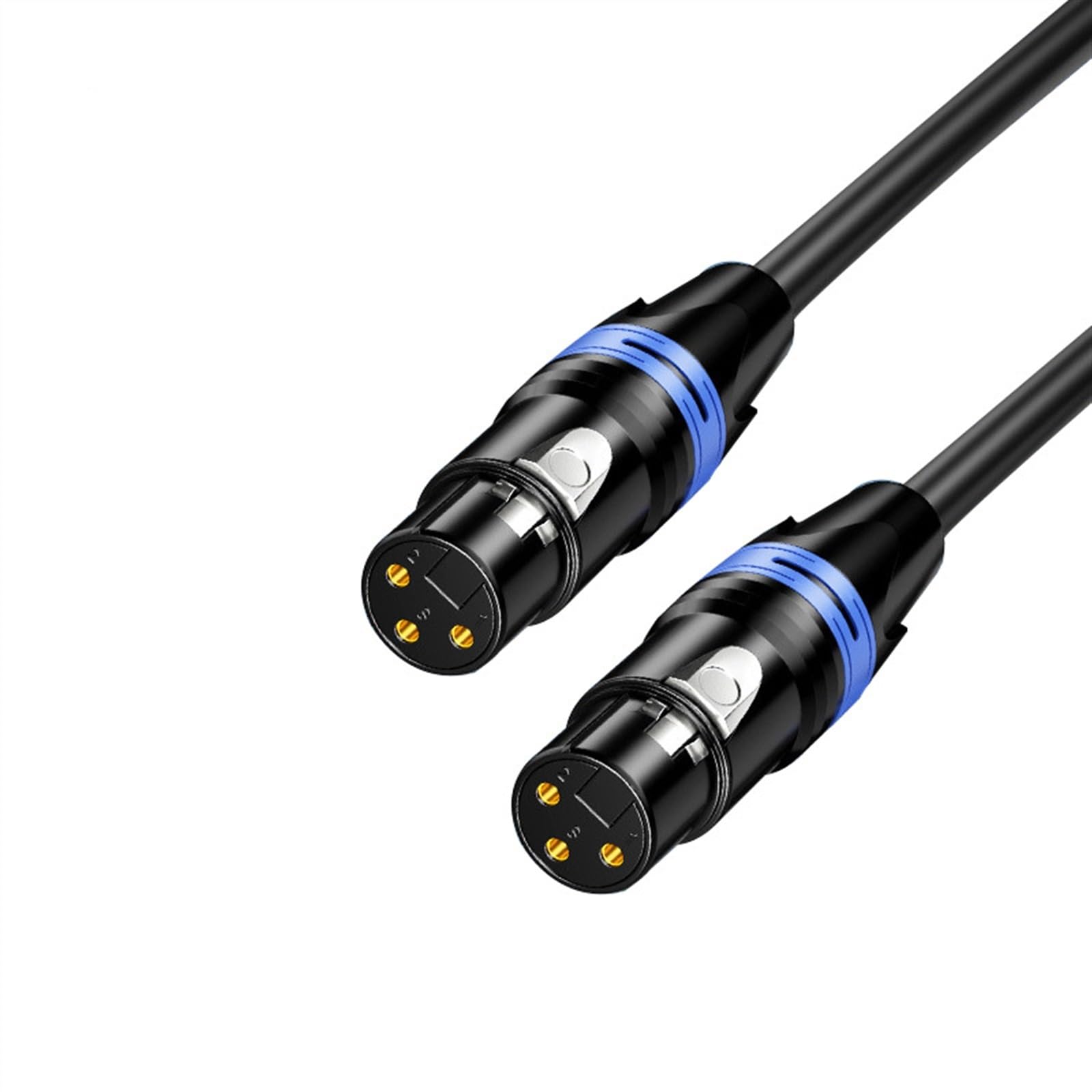 Kabel Audio Do Gitary Kabel zbalansowany audio instrumentu, przedłużacz męski na żeński, trójżyłowy kabel połączeniowy (Color : 3, Size : 1.5m)