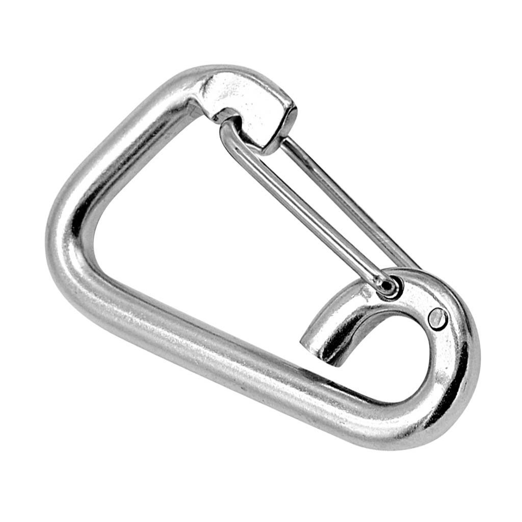 Karabinerhaken, 304 Edelstahl, 100 mm, 10 Stück