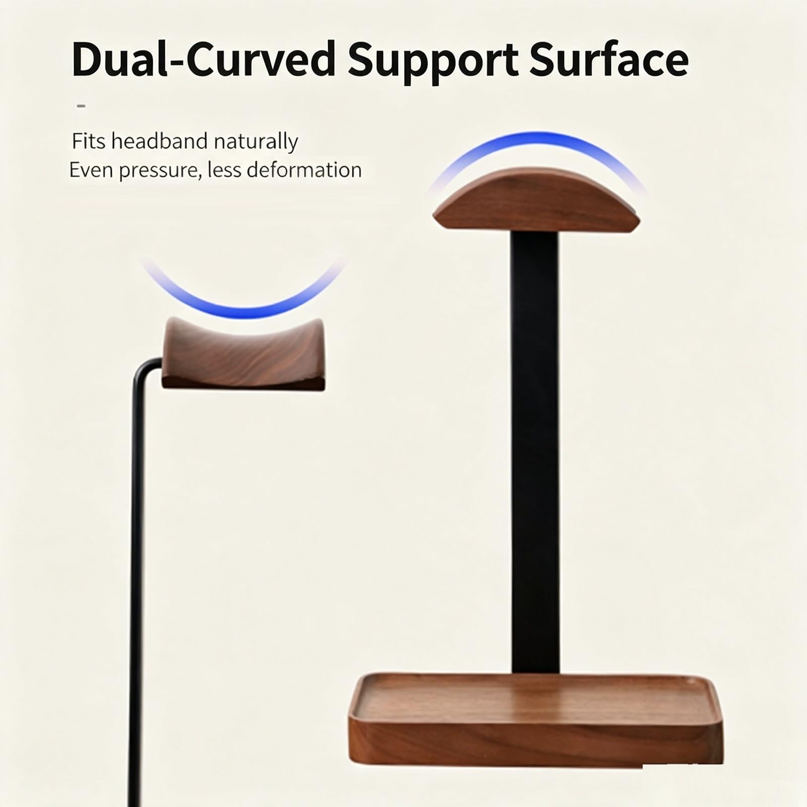 Soporte De Madera For Auriculares, Colgador De Auriculares For Juegos