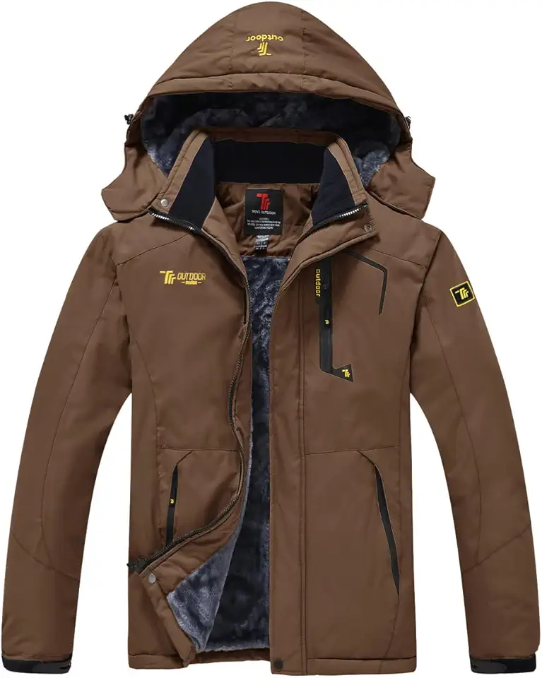 Herren Winter Fleecejacke Warm Jacke Softshelljacke Atmungsaktiv Outdoor Skijacke Winddichte Wasserdicht Funktionsjacke