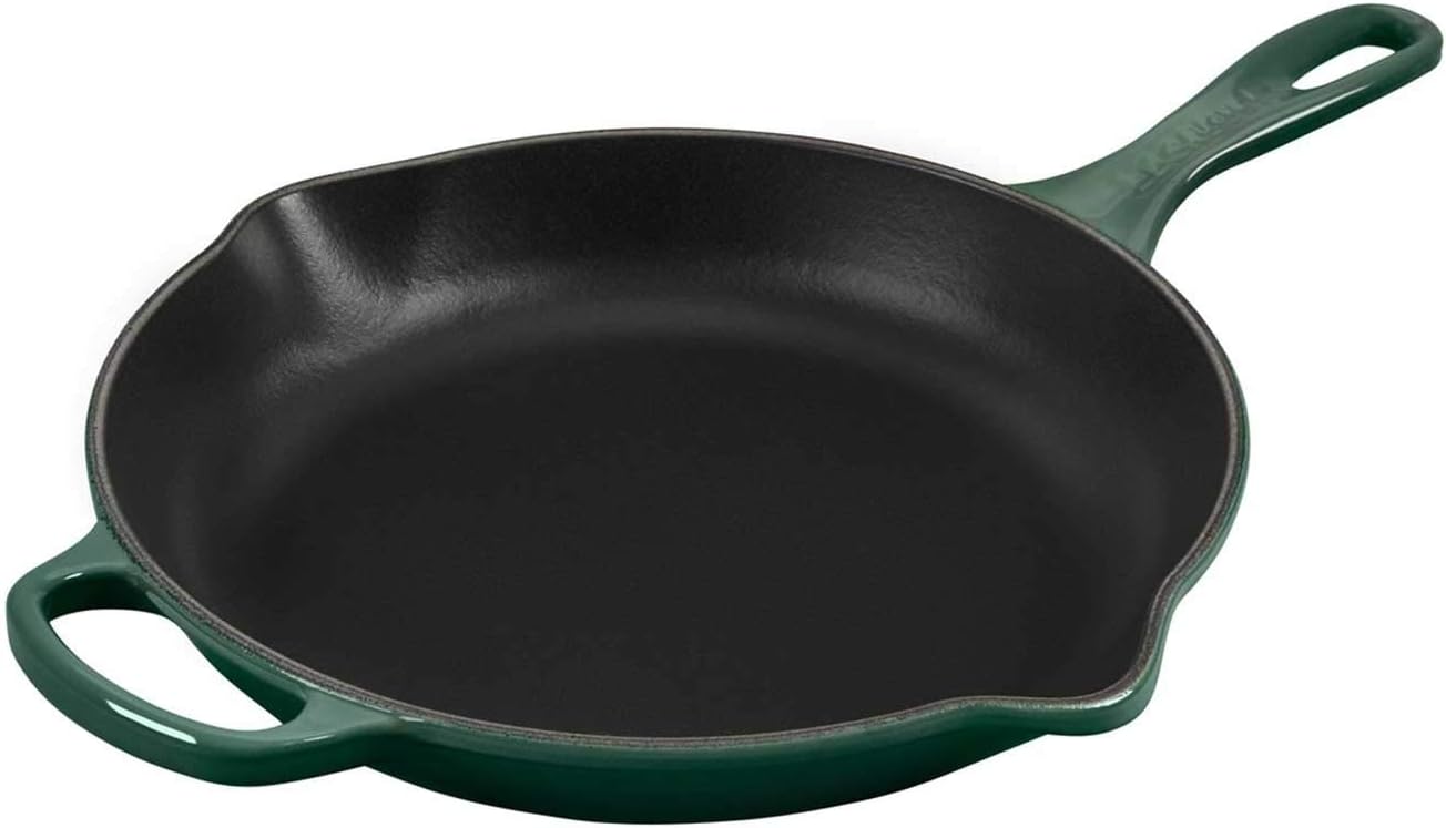 Le Creuset Enameled Cast Iron Signature Iron Handle Skillet, 10.25", Artichaut - Image 7