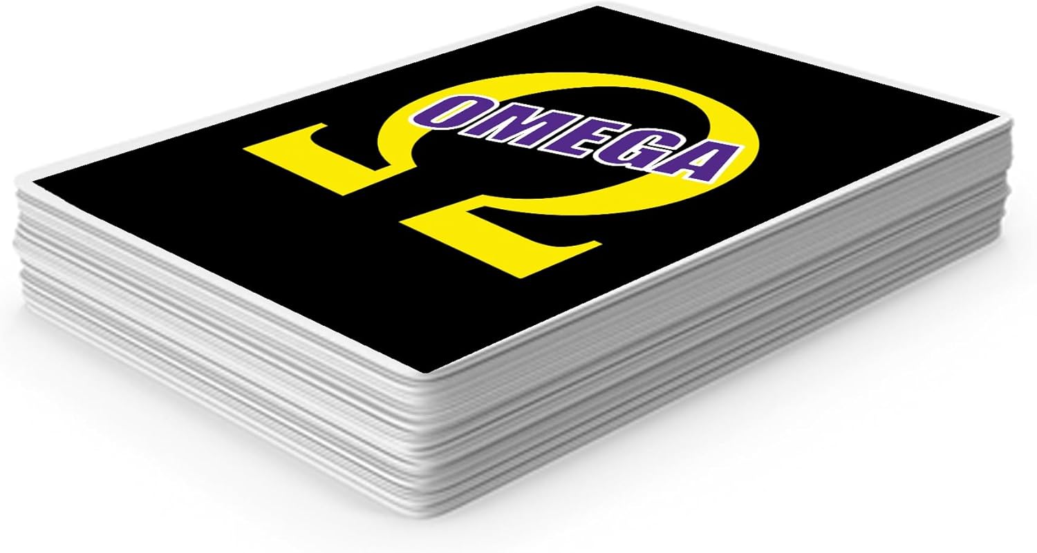 Fraternity Gift – Playing Cards for New Members, Crossing Gifts, Founders Day, Greek Life, Initiation, Graduation, Decorations (Omega-Brotherhood)