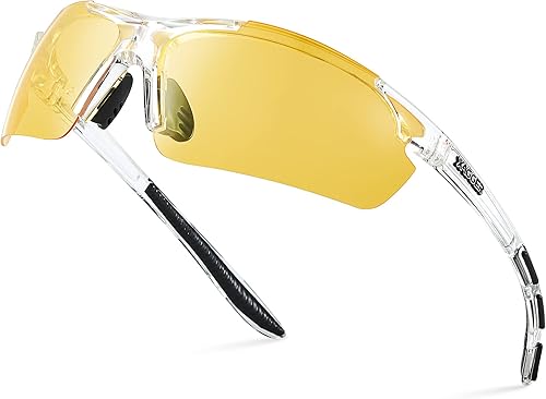 Xagger Lentes de sol polarizados deportivos para hombres y mujeres, con diseño envolvente, UV400, para correr, béisbol, sóftbol, ciclismo, conducción