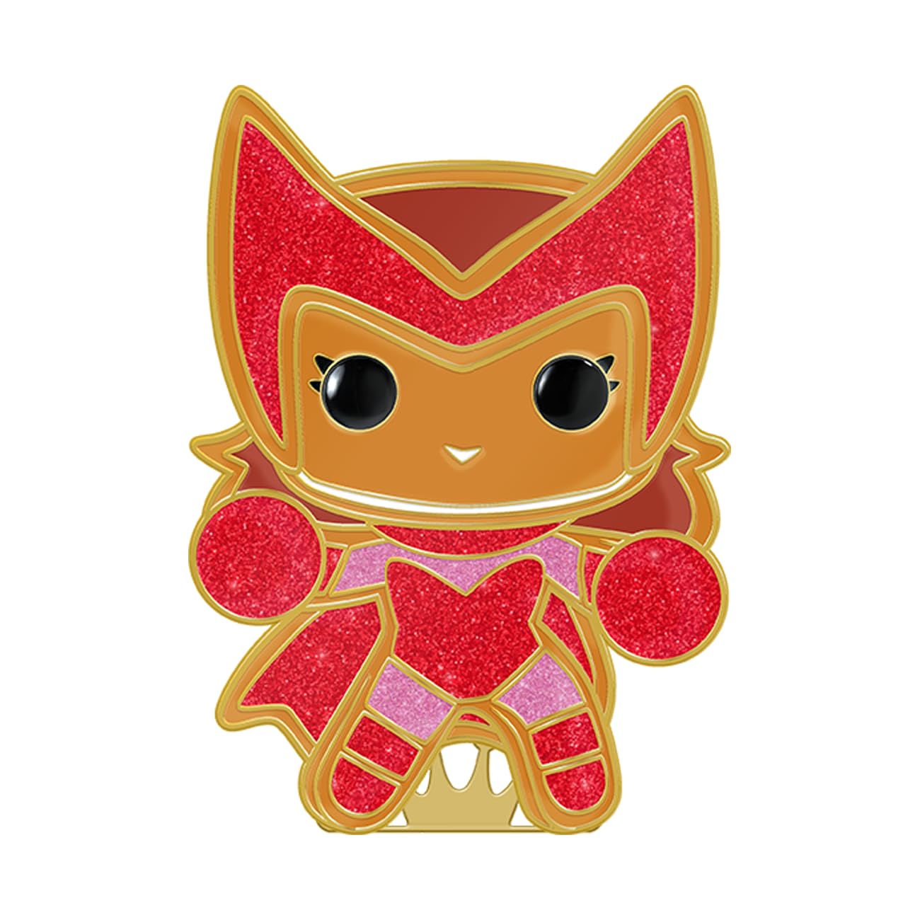 Funko POP! Large Enamel Pin MARVEL: GINGERBREAD - SCARLETT - przypinki emaliowane Marvel Comics - urocza kolekcjonerska broszka - do plecaków i toreb - pomysł na prezent - oficjalny towar