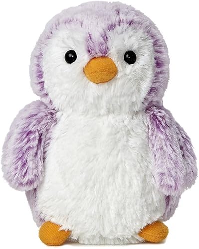 Miniatura 2 de Paquete de 4 pompones de Aurora World Pingüino rosa brillante, azul, morado y gris, 6 pulgadas